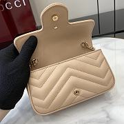 Gucci GG Marmont Super Mini Handbag Light Apricot Size 16.5 x 10 x 4.5 cm - 2