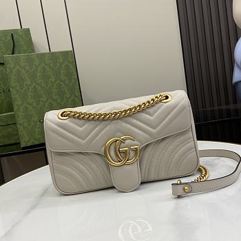 Gucci GG Marmont Light Gray Size 26 x 13 x 6 cm