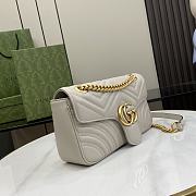 Gucci GG Marmont Light Gray Size 26 x 13 x 6 cm - 6