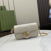 Gucci GG Marmont Mini Light Gray Size 10 x 16.5 x 4.5 cm - 1