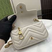 Gucci GG Marmont Mini Light Gray Size 10 x 16.5 x 4.5 cm - 6