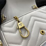 Gucci GG Marmont Mini Light Gray Size 10 x 16.5 x 4.5 cm - 3