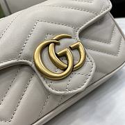 Gucci GG Marmont Mini Light Gray Size 10 x 16.5 x 4.5 cm - 2