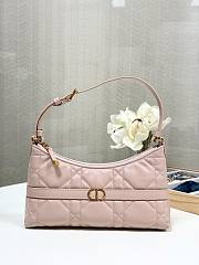 Dior Caro Mini Hobo Shoulder Bag Pink Size 23 x 13 x 6 cm - 1