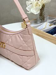 Dior Caro Mini Hobo Shoulder Bag Pink Size 23 x 13 x 6 cm - 6