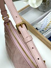 Dior Caro Mini Hobo Shoulder Bag Pink Size 23 x 13 x 6 cm - 2