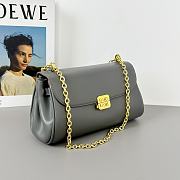 Miu Miu Chain Baguette Bag Grey Size 24 x 13.5 x 9 cm - 6