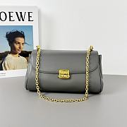 Miu Miu Chain Baguette Bag Grey Size 24 x 13.5 x 9 cm - 5