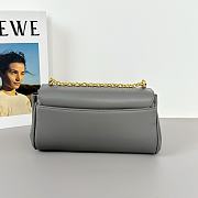 Miu Miu Chain Baguette Bag Grey Size 24 x 13.5 x 9 cm - 2