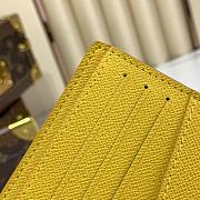 Louis Vuitton Slender Wallet Yellow Size 11 x 9 x 2 cm - 3