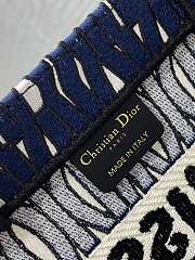 Dior Small Book Tote Blue And White Size 26 x 8 x 22 cm - 5