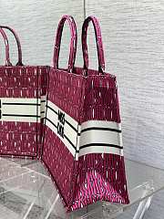 Dior Small Book Tote Pink And White Size 26 x 8 x 22 cm - 4