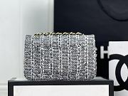 Chanel CF Woolen Black and White Size 20 cm - 4