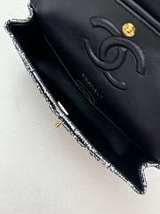 Chanel CF Woolen Black and White Size 25 cm - 3