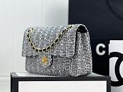 Chanel CF Woolen Black and White Size 25 cm - 2