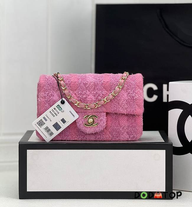 Chanel CF Woolen Pink Size 20 cm - 1