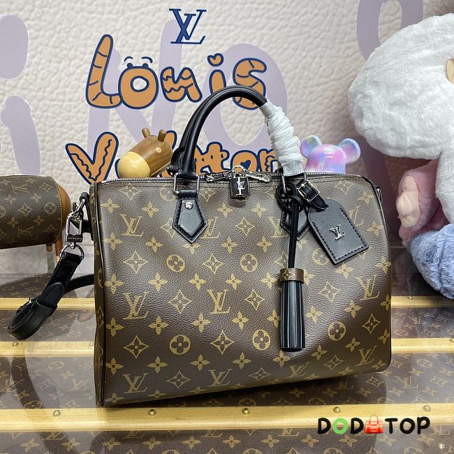 Louis Vuitton Speedy Soft 30 Dark bag M12243 Size 30 x 17 x 21 cm - 1