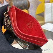 Louis Vuitton Card Holder M12215 Red Size 10.2 x 0.3 x 7.3 cm - 5