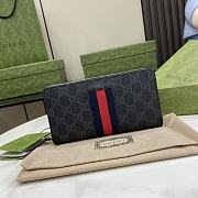 Gucci Zipper Wallet Black/PVC Size 19 x 11 x 2.5 cm - 1