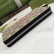 Gucci Zipper Wallet Brown Pvc/Coral Snake Size 19 x 11 x 2.5 cm - 5