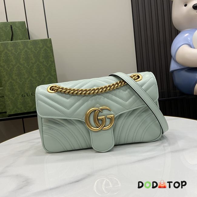 Gucci GG Marmont Light Green Size 26 x 13 x 6 cm - 1