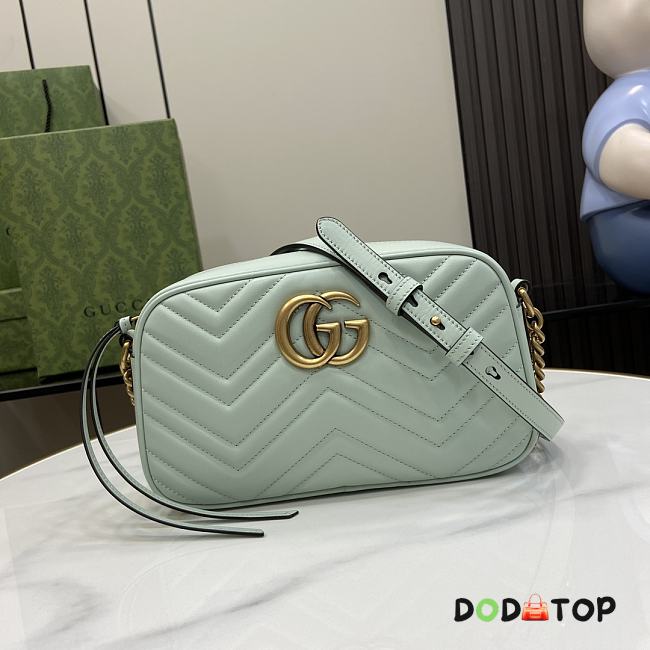 Gucci GG Marmont Small Shoulder Bag Light Green 13 x 24 x 7 cm - 1