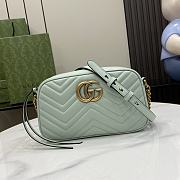 Gucci GG Marmont Small Shoulder Bag Light Green 13 x 24 x 7 cm - 1