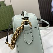 Gucci GG Marmont Small Shoulder Bag Light Green 13 x 24 x 7 cm - 3