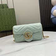 Gucci GG Marmont Light Green Mini Size 11 x 16.5 x 4.5 cm - 1