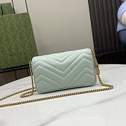 Gucci GG Marmont Light Green Mini Size 11 x 16.5 x 4.5 cm - 6