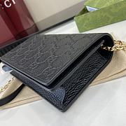 Gucci GG Emblem Chain Bag Black Size 21 x 12.5 x 4 cm - 6