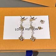 Louis Vuitton Earrings Pearl Gold  - 1