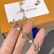 Louis Vuitton Earrings Pearl Gold  - 5