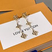 Louis Vuitton Earrings Pearl Gold  - 4