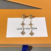 Louis Vuitton Earrings Pearl Gold  - 3