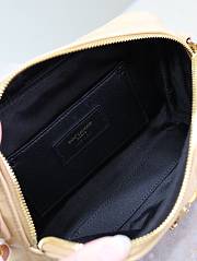 YSL Le Cassandre Matelassé Carré Sheepskin Camera Bag Size 19.5 × 14 × 4 cm - 5