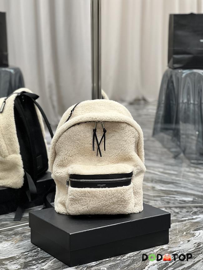 YSL Backpack Beige Size 26 × 35 × 16 cm - 1