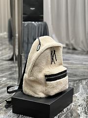 YSL Backpack Beige Size 26 × 35 × 16 cm - 2