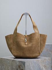 YSL Bea Suede Hobo Beige Bag Size 50 x 28 x 18 cm - 1