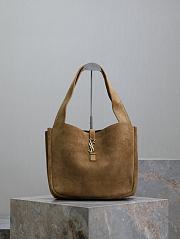 YSL Bea Suede Hobo Beige Bag Size 50 x 28 x 18 cm - 4