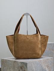 YSL Bea Suede Hobo Beige Bag Size 50 x 28 x 18 cm - 2