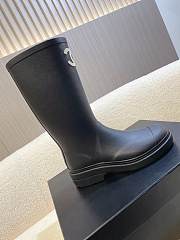 Chanel Rain Boots Black - 5