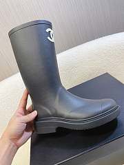 Chanel Rain Boots Black - 3