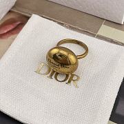 Dior D Retro Golden Egg Ring - 1