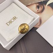 Dior D Retro Golden Egg Ring - 4