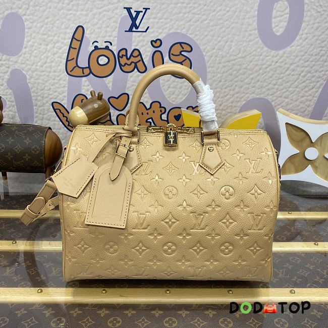 Louis Vuitton Speedy Soft 30 Handbag M11323 Apricot Size 30 x 21 x 17 cm - 1