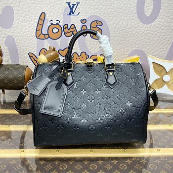 Louis Vuitton Speedy Soft 30 Handbag M47186 Black Size 30 x 21 x 17 cm