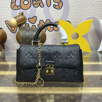 Louis Vuitton Nano Madeleine Bag M12144 Black Size 21 x 6 x 12.5 cm