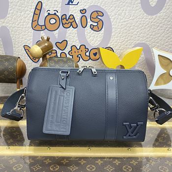 Louis Vuitton Keepall City Handbag M11602 Dark Blue Size 17 x 27 x 13 cm 