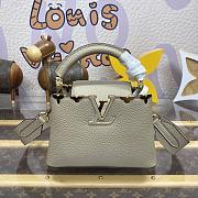 Louis Vuitton Floral Capucines Handbag M24567 Elephant Grey Size 21 x 14 x 8 cm - 1